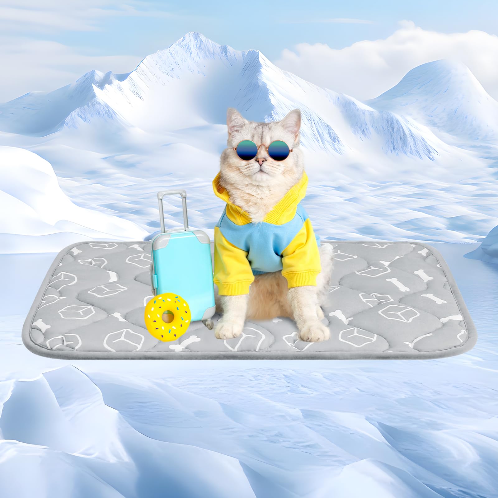 Rywell Dog Cooling Mat 2.0 Grey Edition in hero position showing premium comfort and durability