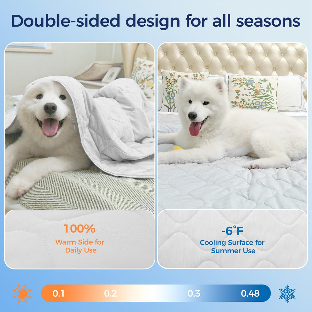 Rywell blanket with durable stitching resists scratching and chews.
