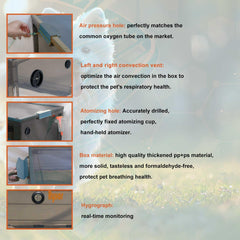 Ryxor Pet Atomization Nest adjustable vents to control oxygen flow during sessions.