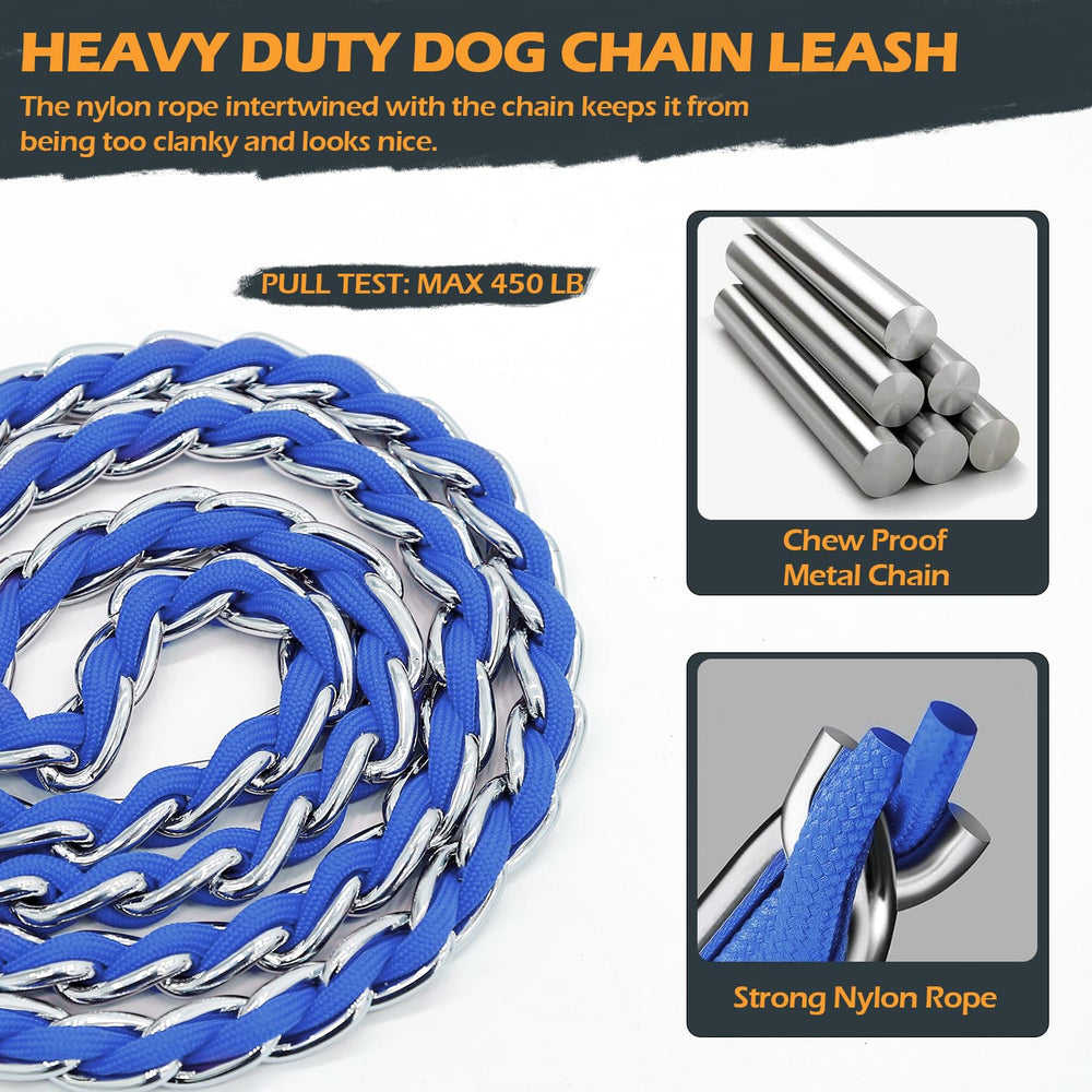 S-ETOVUS blue leash padded handle close-up for comfortable grip