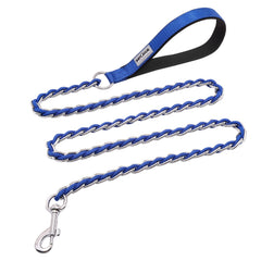 S-ETOVUS blue chew-proof leash full-length view for confident daily walks