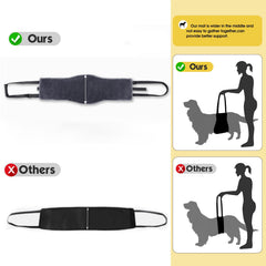 S-ETOVUS dog sling neoprene padded handle for a firmer grip during lifting