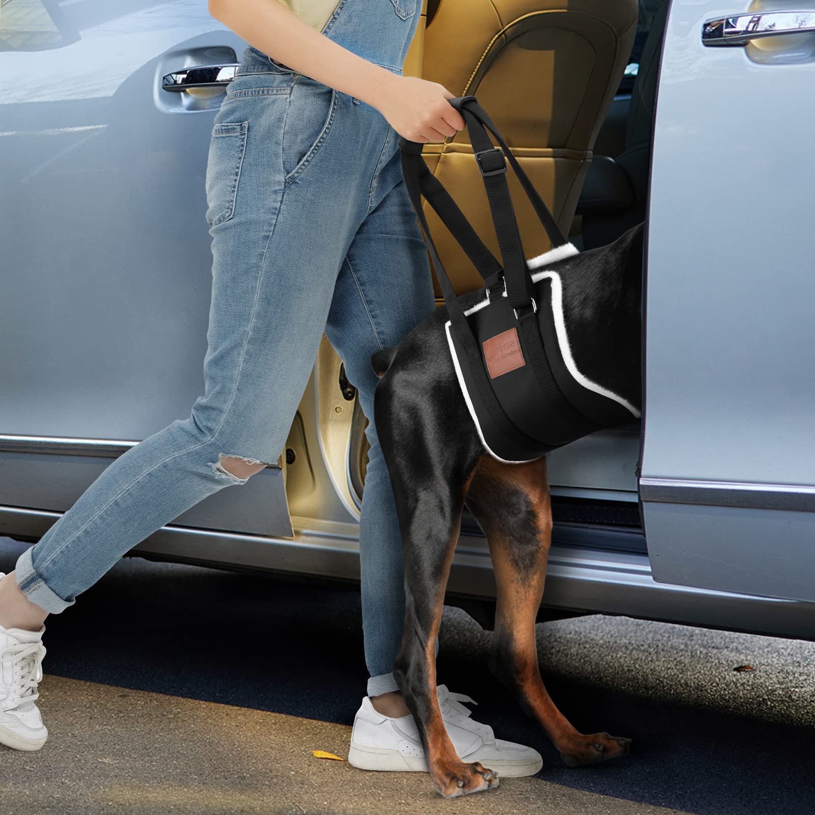 S-ETOVUS dog sling aids standing and stairs for mobility