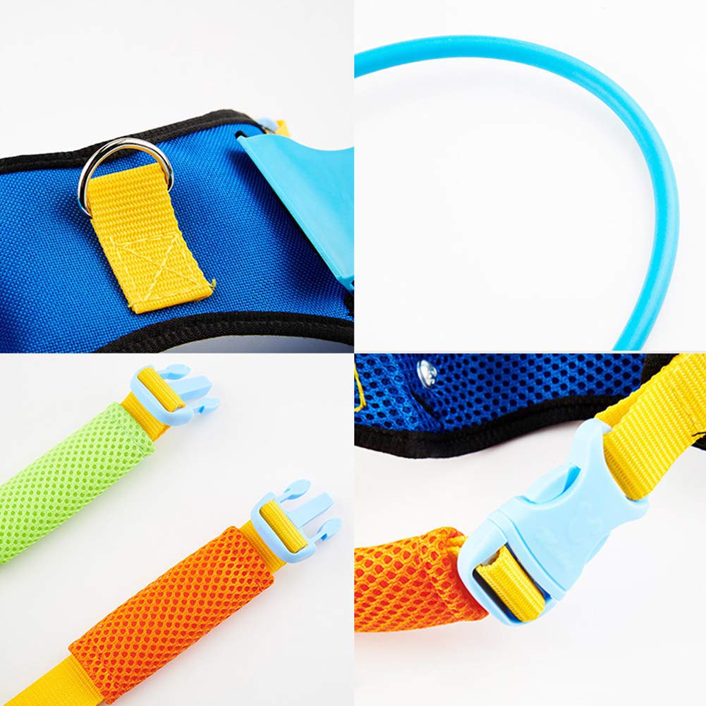 Dog wearing jacket over the harness to prevent slipping with S-Lifeeling.