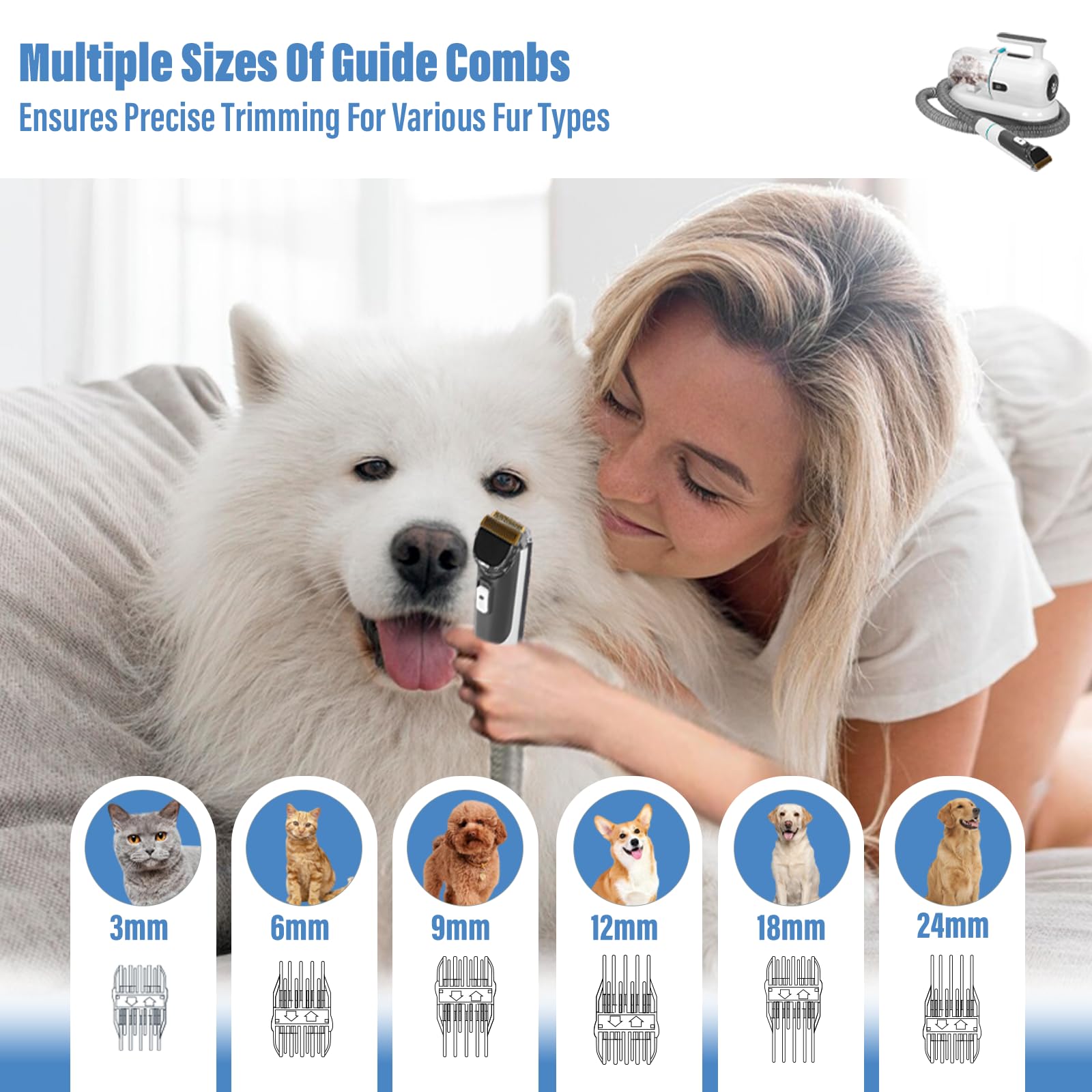 S7 dog grooming nail grinder provides smooth trimming for healthy paws.