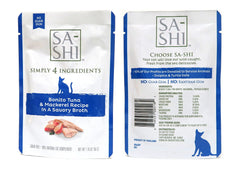 Sa-Shi Bonita Tuna & Sardines in savory broth promotes hydration and taste.