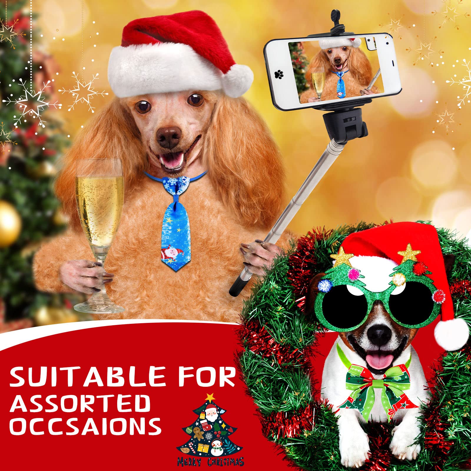Sadnyy soft webbing and polyester bows keep pets comfortable