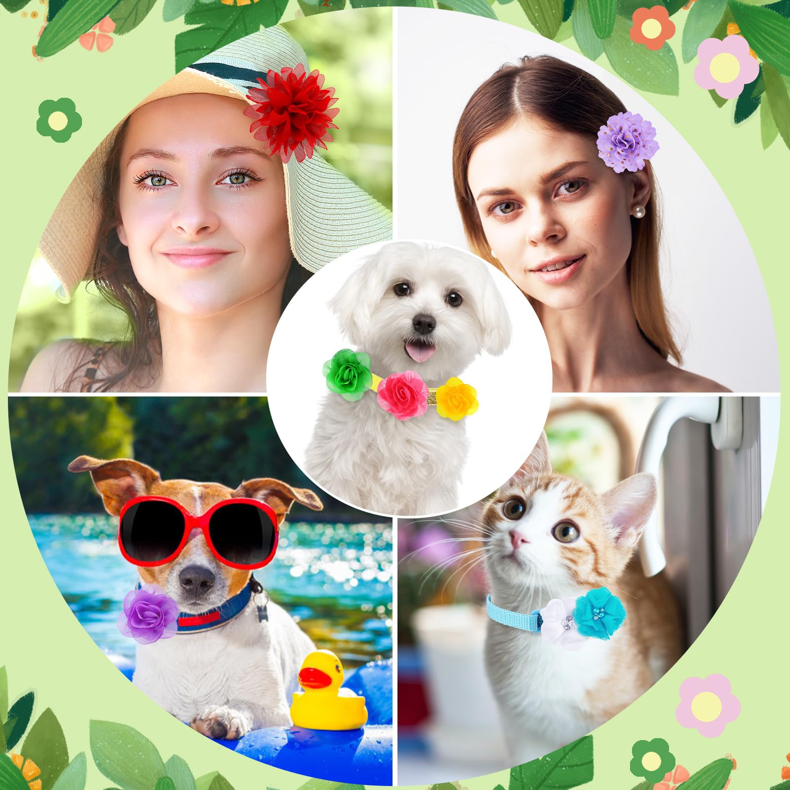Sadnyy dog-cat bow party wedding usage visual for special occasions.