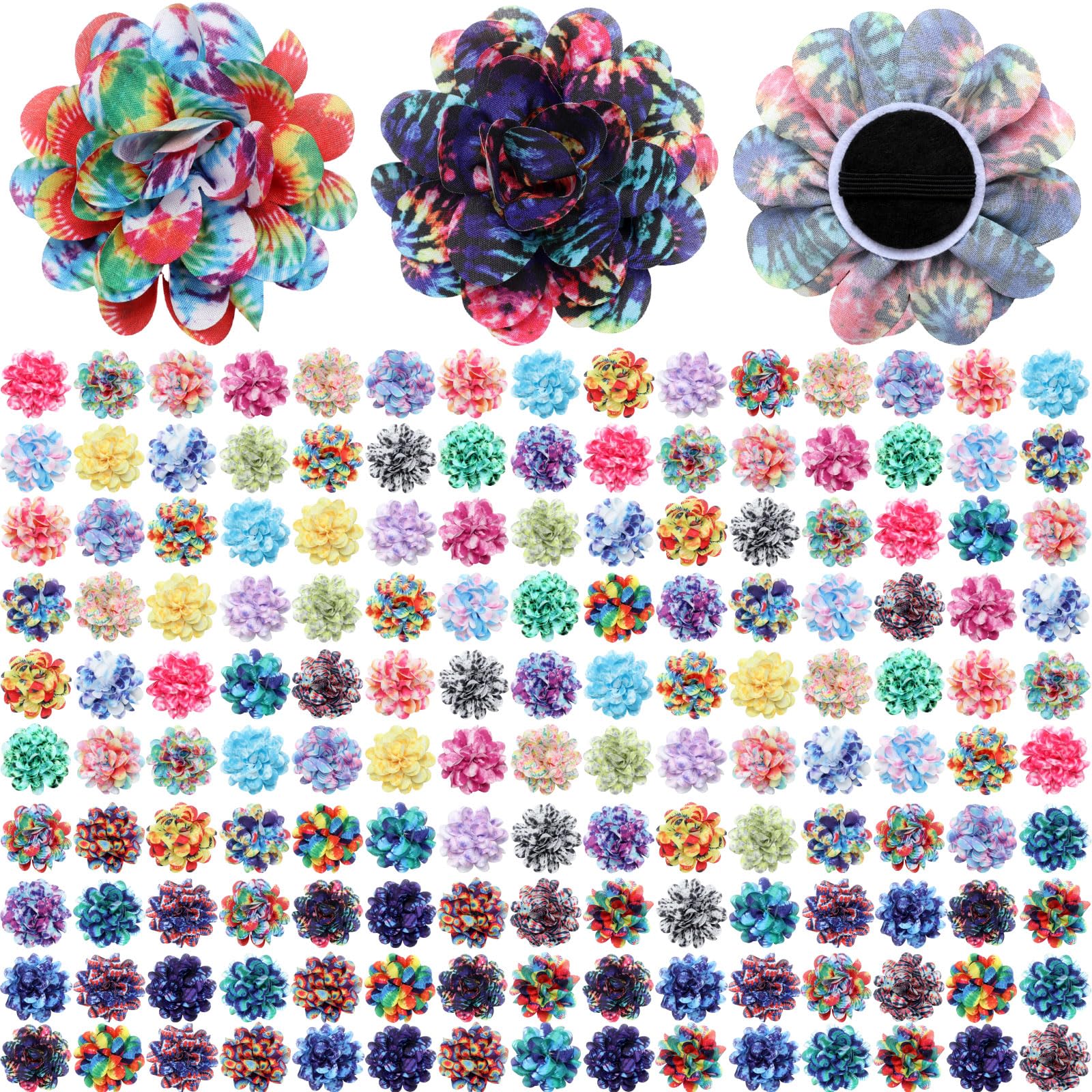 Sadnyy dog flower bow 8cm on collar for everyday wear.