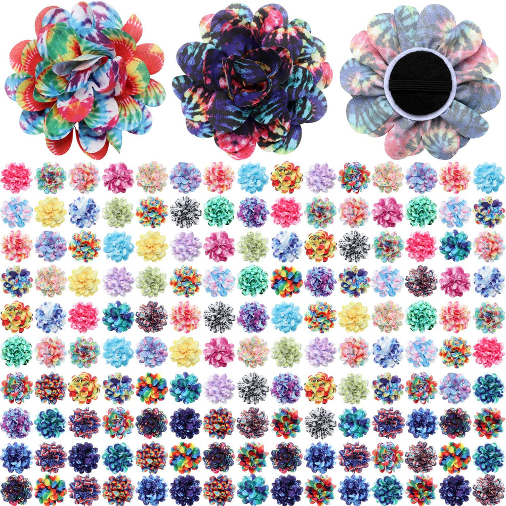 Sadnyy dog flower bow 8cm on collar for everyday wear.