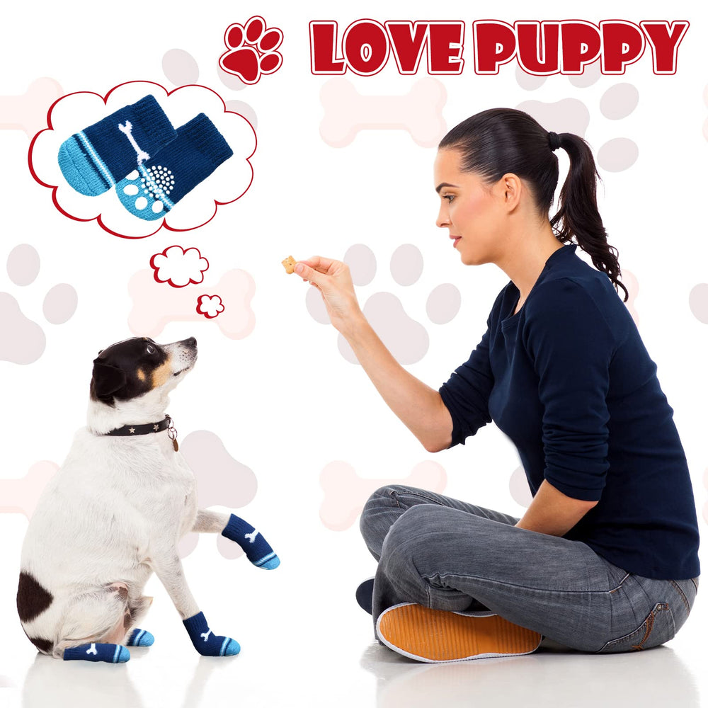 Sadnyy indoor traction socks help pets walk steadier indoors