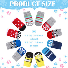 Sadnyy dog socks six styles with cute patterns for indoor use.