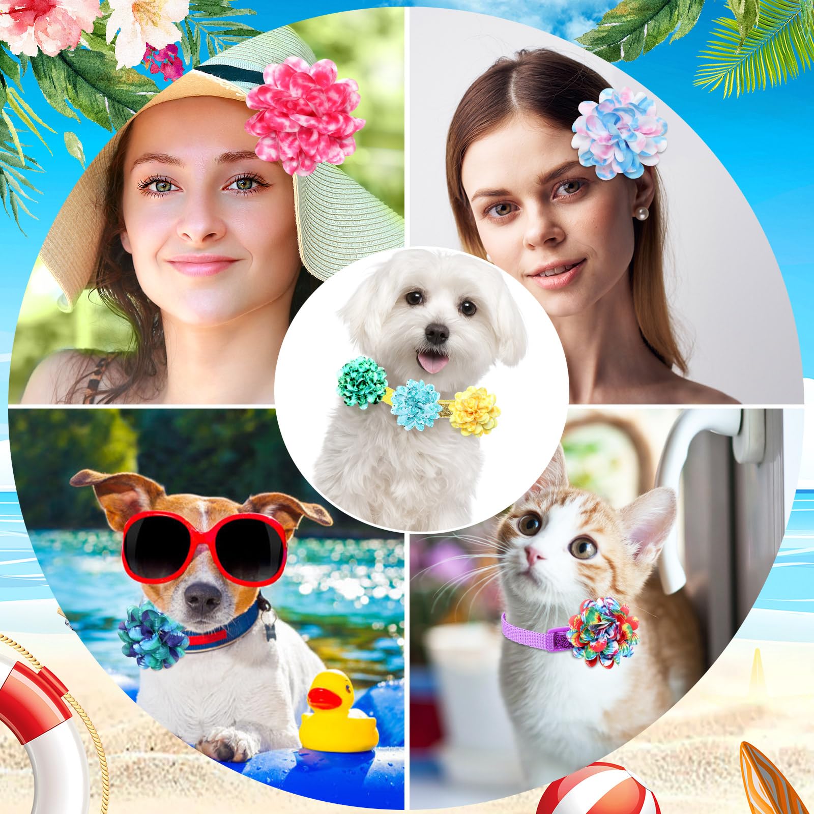 Sadnyy durable chiffon bow ensures long-lasting pet accessory use.