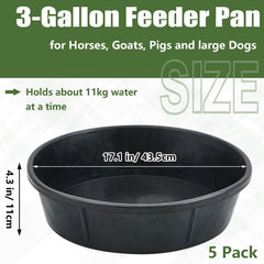 Sadnyy rubber feeder pan dimensions 10.6 by 4.1 inches for easy handling.