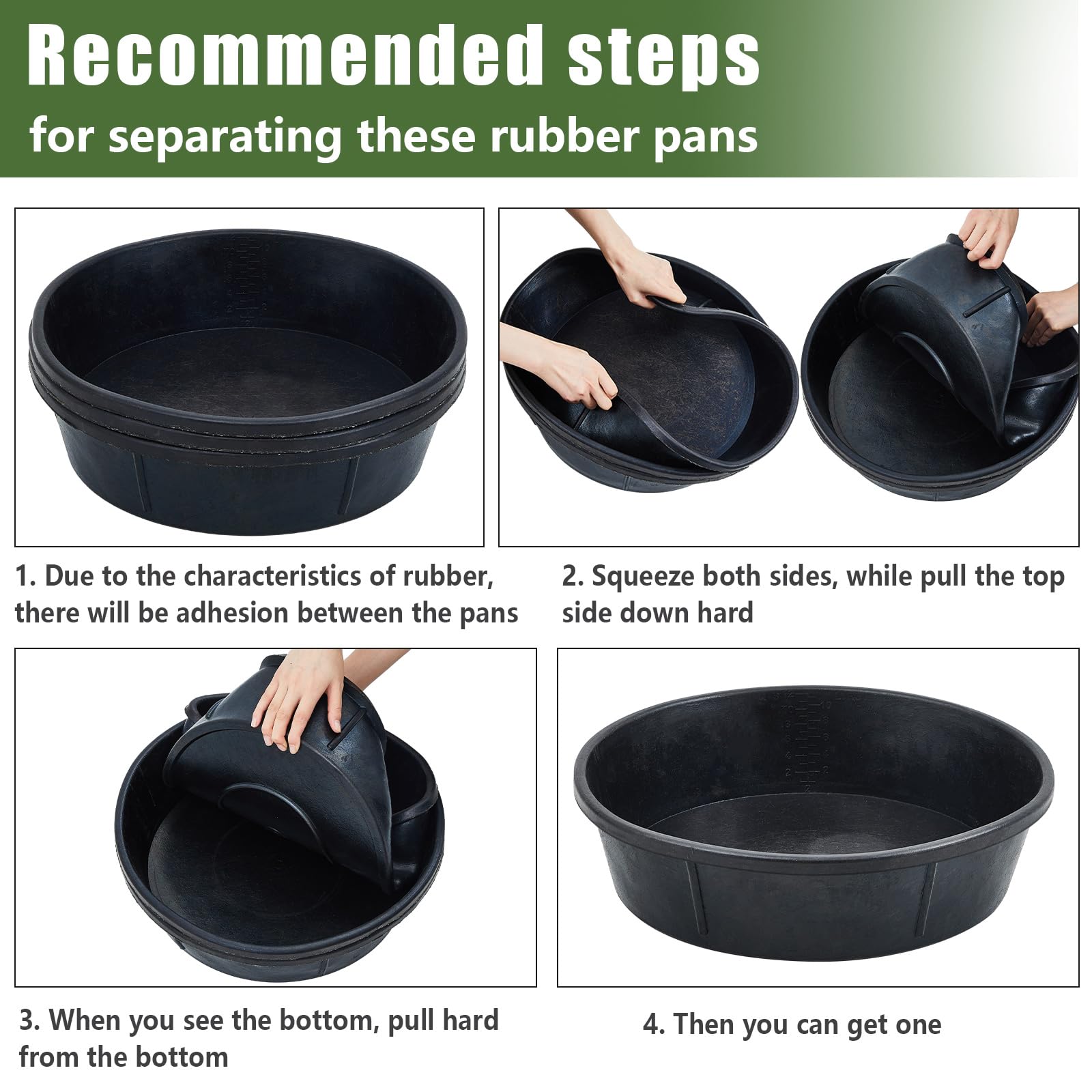 Sadnyy rubber feeder pan odor note ventilation guidance for storage.