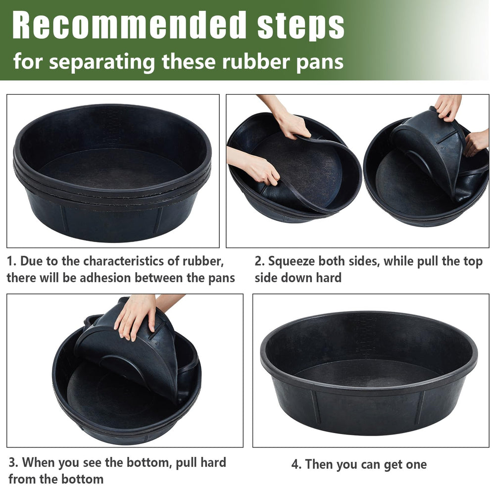 Sadnyy rubber feeder pan odor note ventilation guidance for storage.