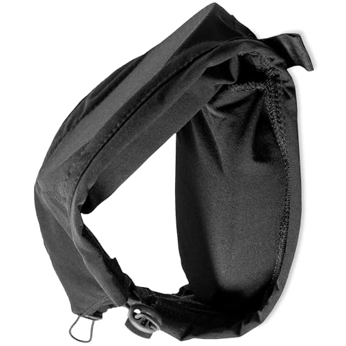 Safe Dogs Ears adjustable blue straps provide a secure, comfortable fit for active dogs.