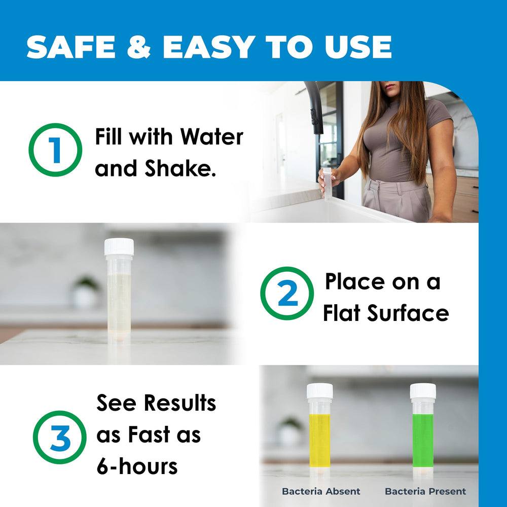 Safe Home EPA lab-certified kit ensures reliable testing standards.