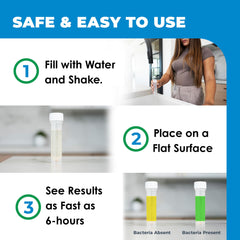 Safe Home EPA lab-certified kit ensures reliable testing standards.