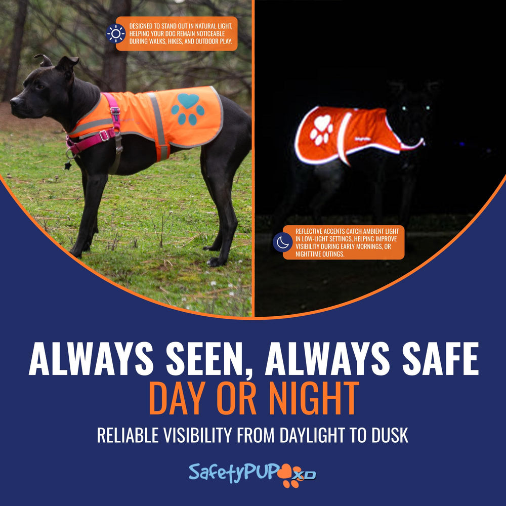 SafetyPUP XD utility-strap side vest for easy attach of bags or gear.