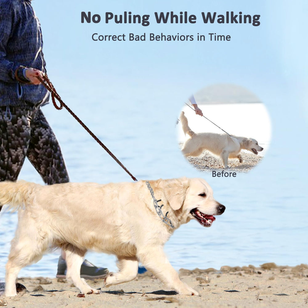Safiman dog collar packaging showing two links for better sizing