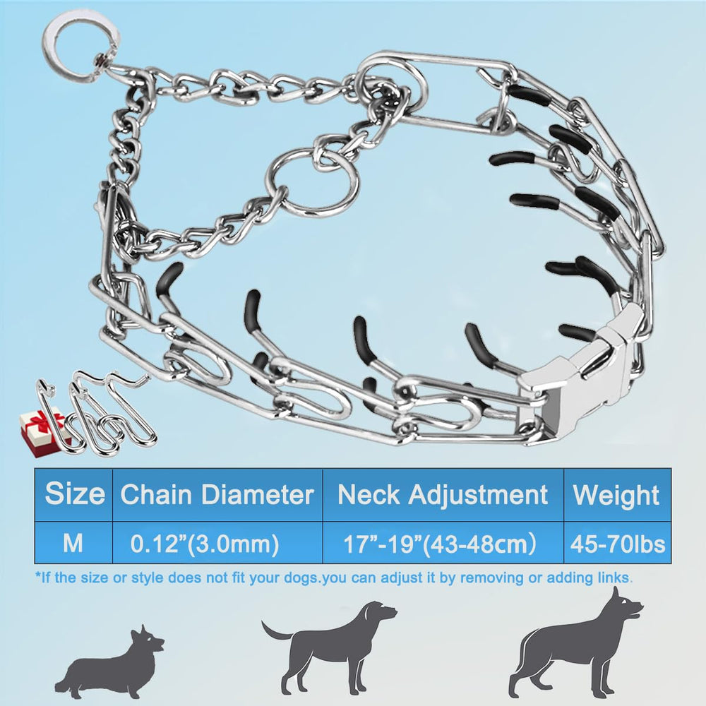 Safiman collar with rubber-covered edges for softer contact during walks