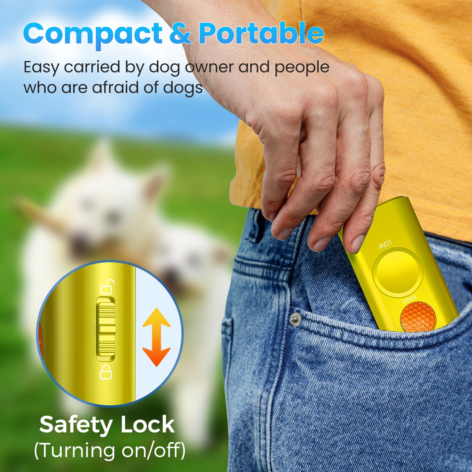 Saigain deterrent with flashlight demonstrates multi-mode training cues