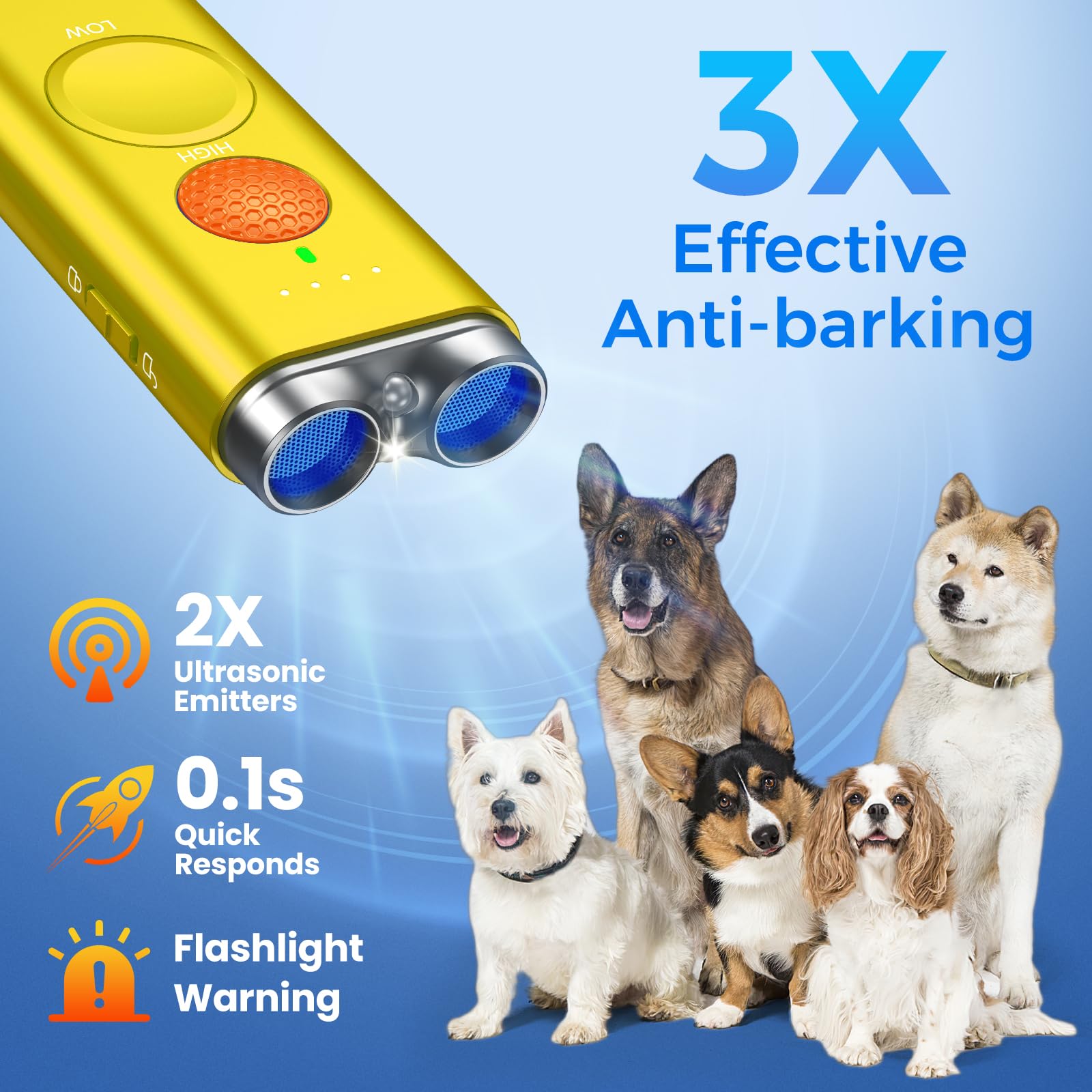Saigain handheld deterrent with wrist strap for on-the-go training