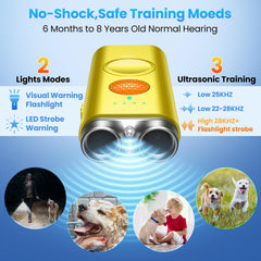 Saigain dog bark deterrent side view emphasizes slim handheld design