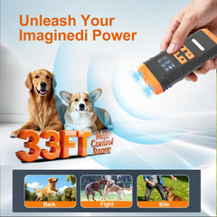 SAIJZEK Ultrasonic Dog Trainer G3 dual-emitter configuration for faster training results.