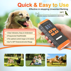 SAIJZEK Ultrasonic Dog Trainer G3 ultrasonic deterrent mode demonstrated for barking control.