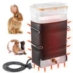 Saillong 4-pack heated rabbit water bottles ready for winter pet hydration.