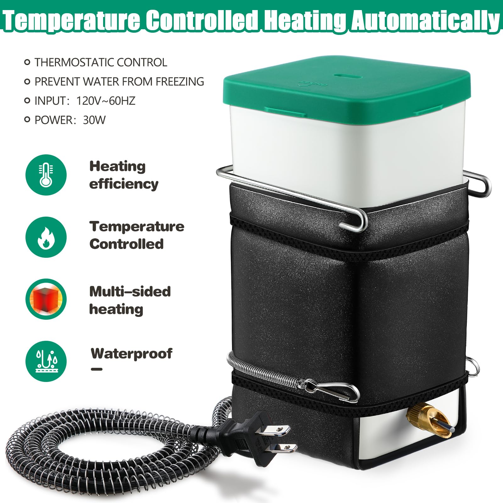 Saillong heated water bottle keeps water warm for small pets