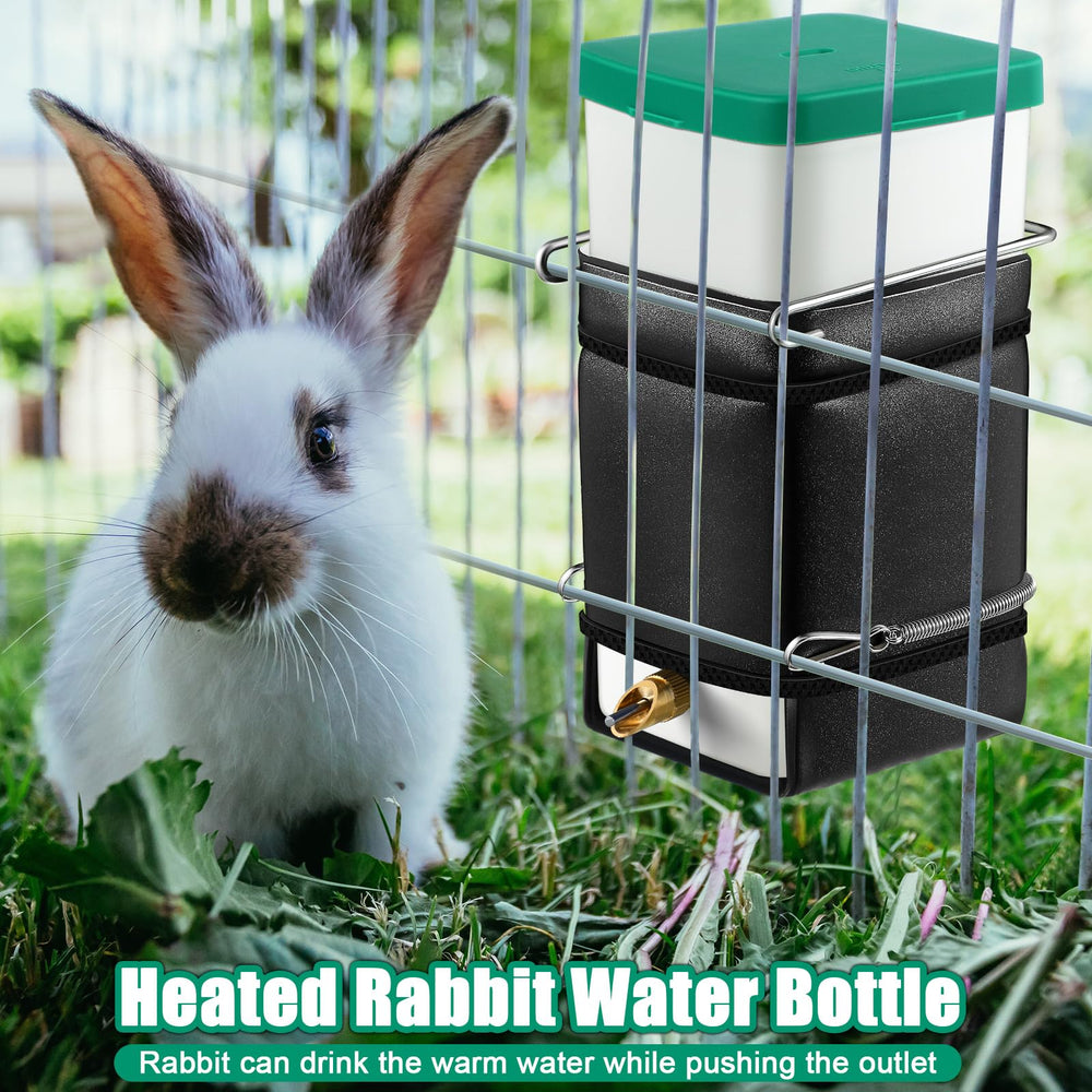 Saillong no-drip mount drinker secured in cage for mess-free hydration