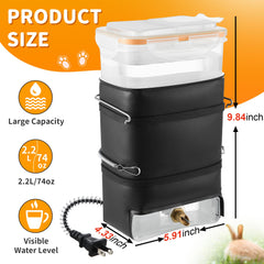 Saillong no-drip water outlet prevents leaks and spills during use.