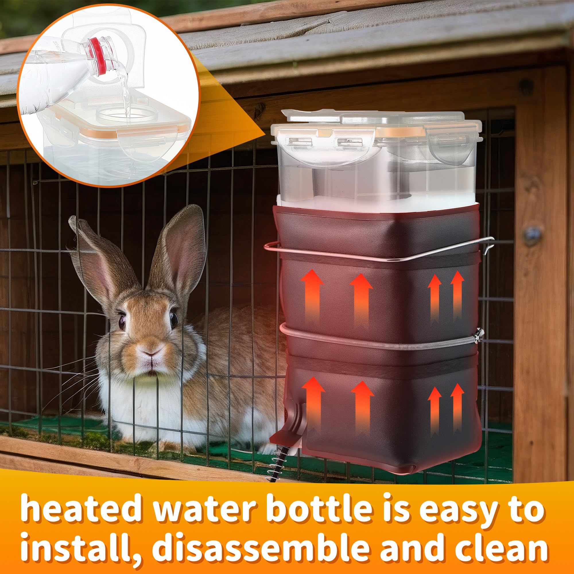 Saillong spring clip and wire holder simplify cage or shelf mounting.