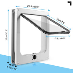 Sailnovo cat door quiet operation with brush strip reduces noise