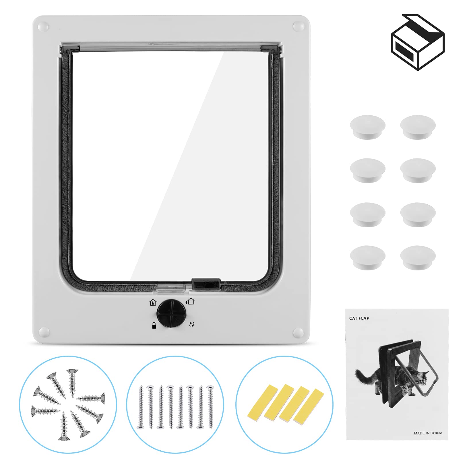 Sailnovo cat door suitable for walls and doors interior/exterior