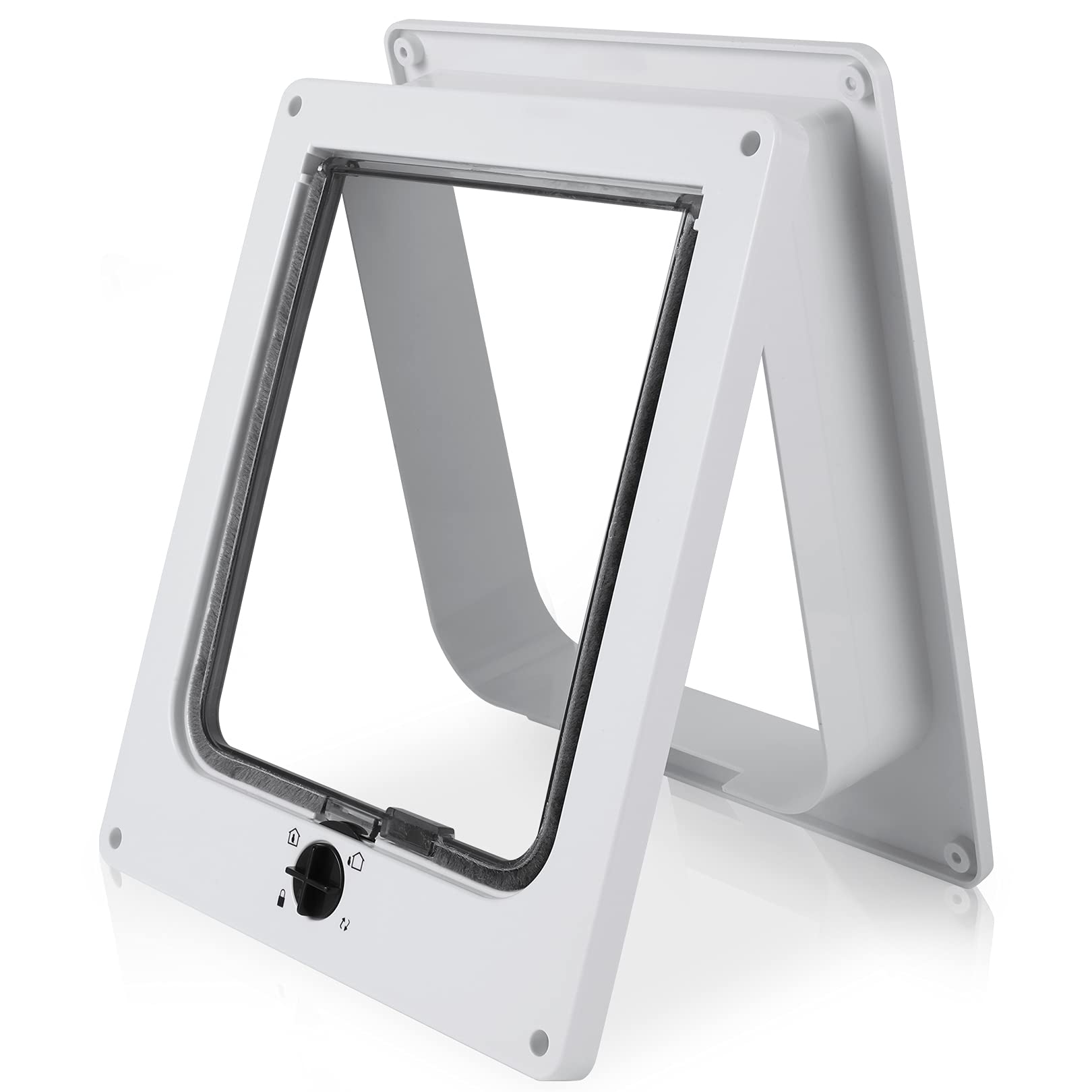 Sailnovo cat door transparent ABS flap allows pet visibility