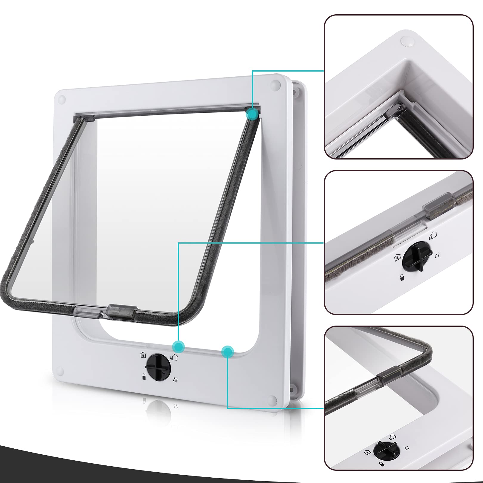 Sailnovo fibreglass flap transparency image shows durable, UV-protected visibility.