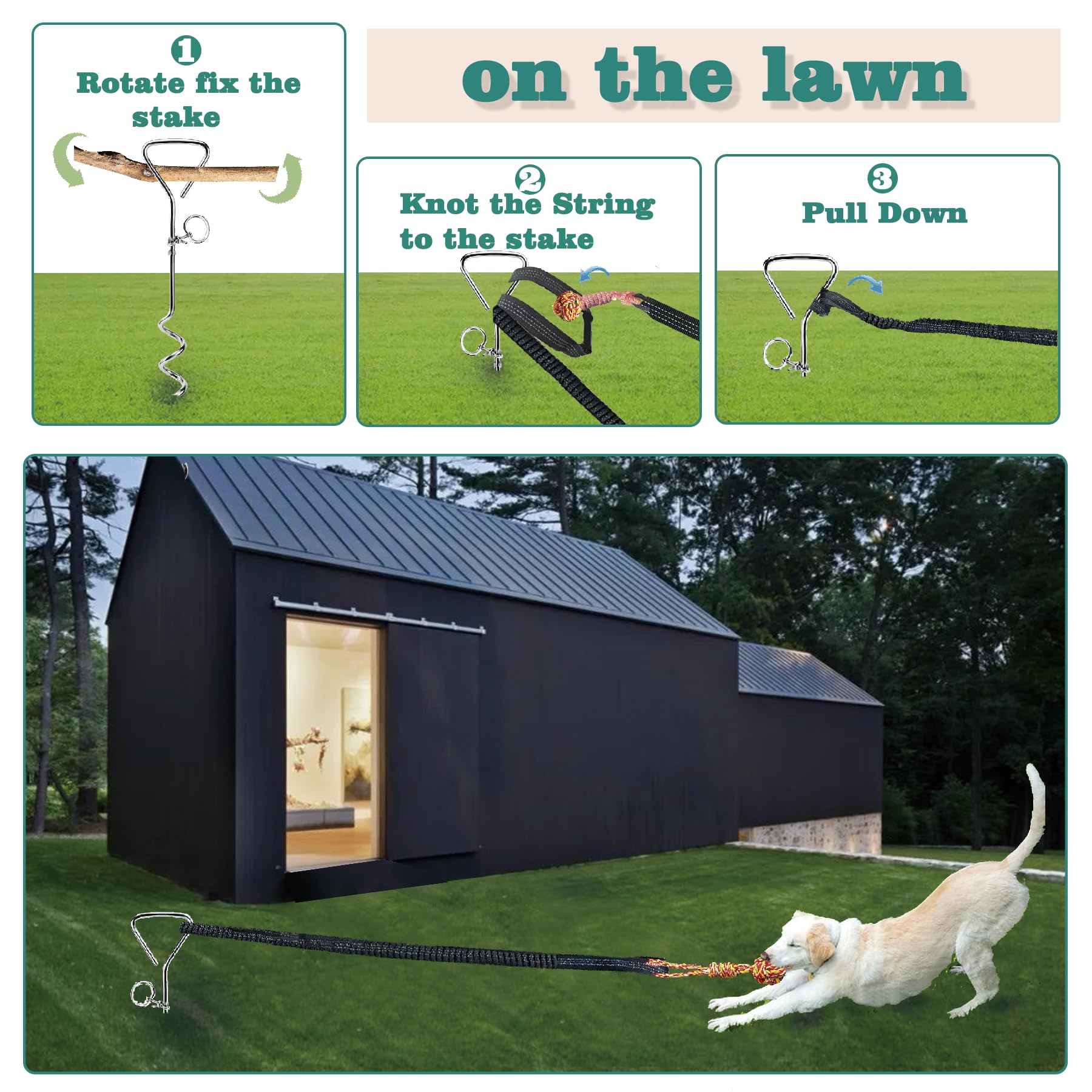 SailStart durable ground stake enables stable lawn games and tree tied play