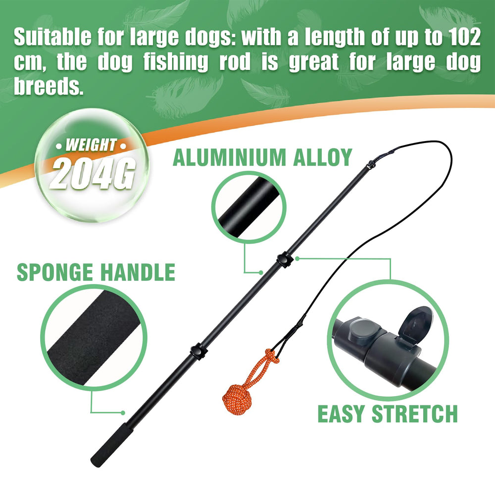 SailStart Flirt Pole sponge handle provides soft, comfortable grip.