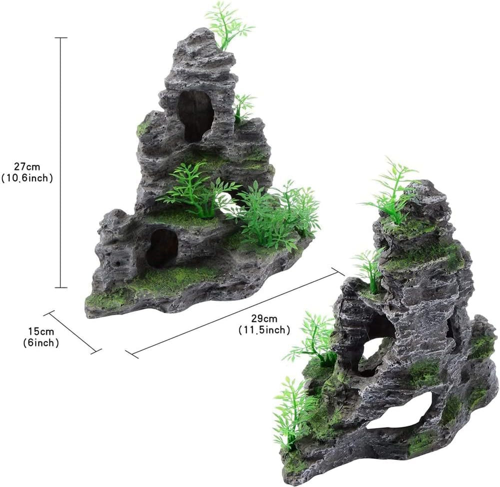 Saim Mountain rock cave detail showcases a rugged cave with trees.