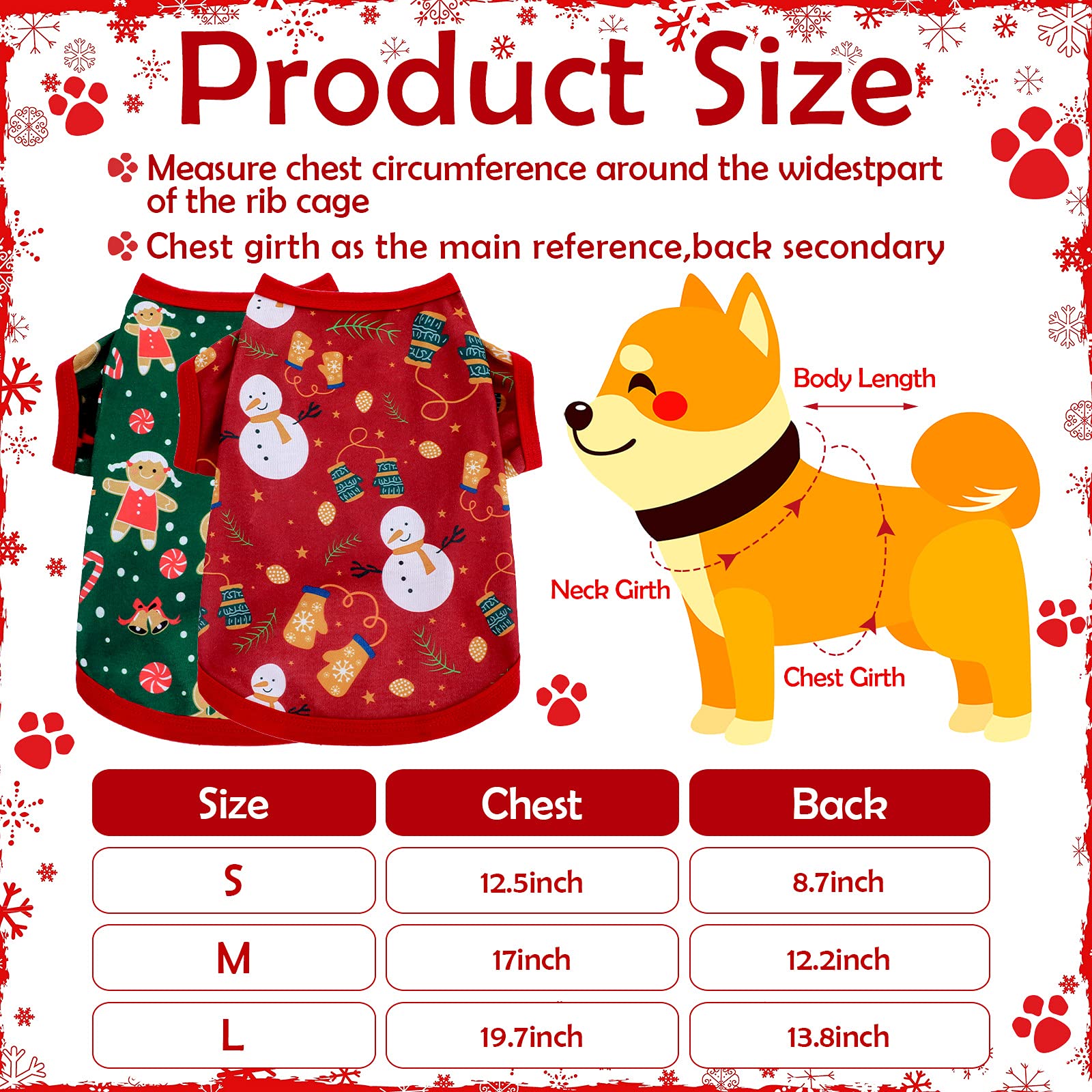 Saintrygo Santa Claus print dog shirt highlighting holiday cheer
