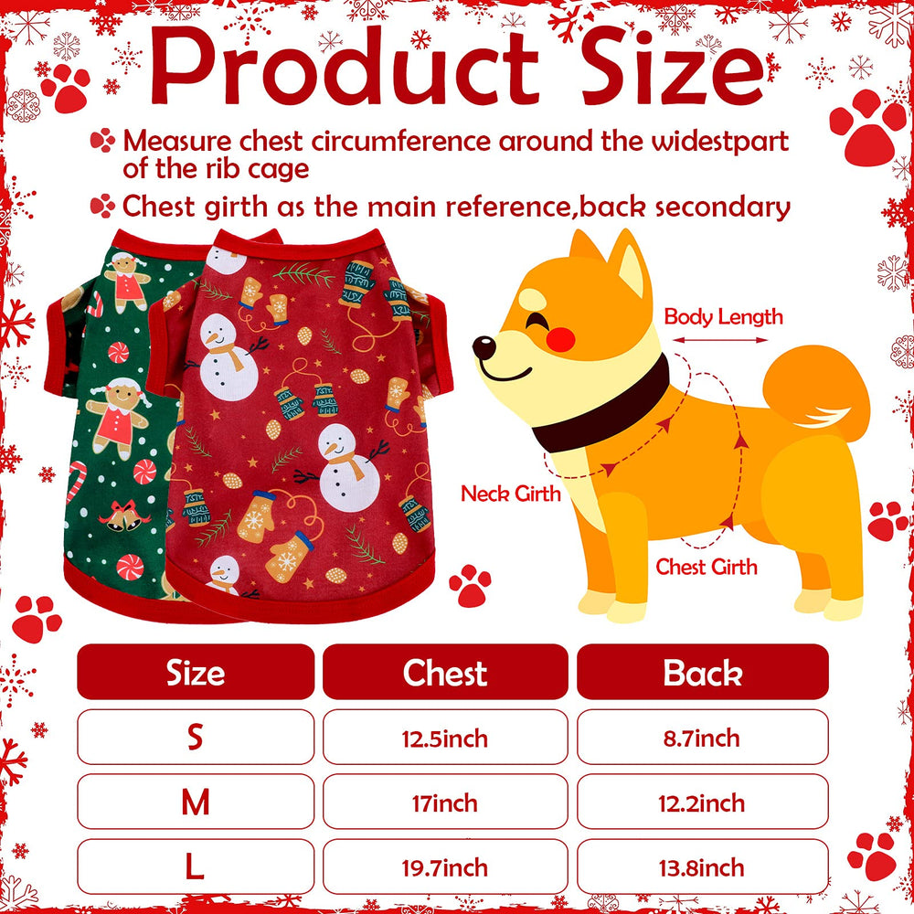 Saintrygo Santa Claus print dog shirt highlighting holiday cheer