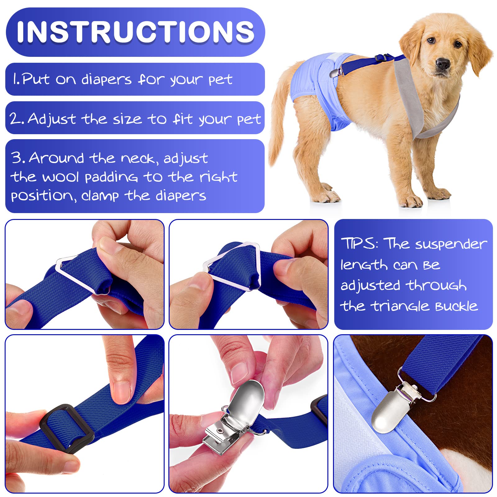 Saintrygo adjustable length ensures snug fit for different chest sizes.