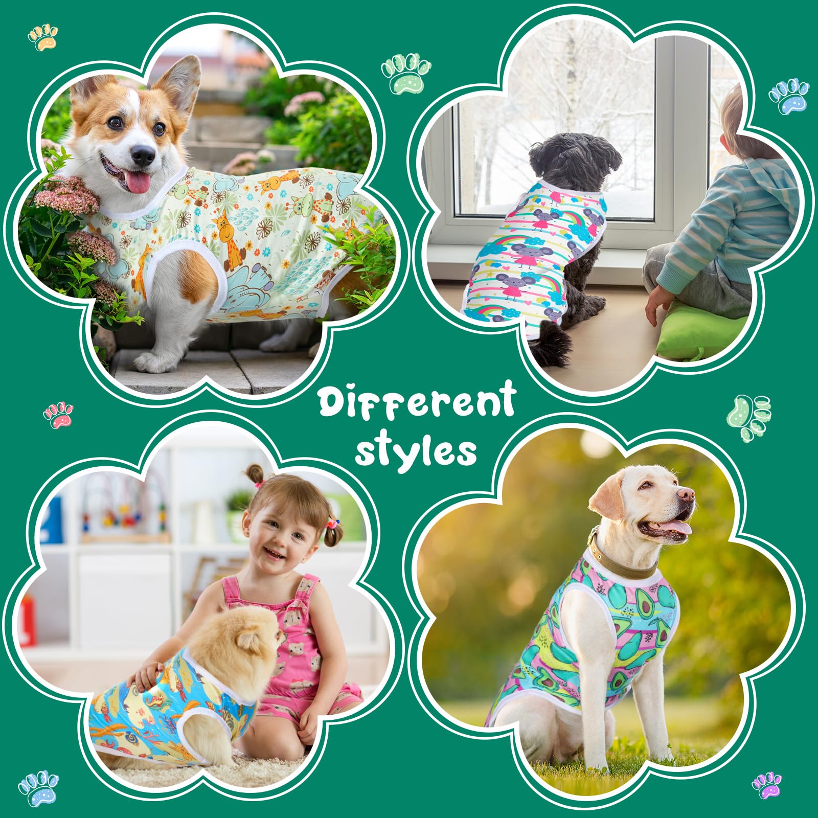 Saintrygo puppy shirts dog-cat wear compatibility offers versatile outfits for various pets.
