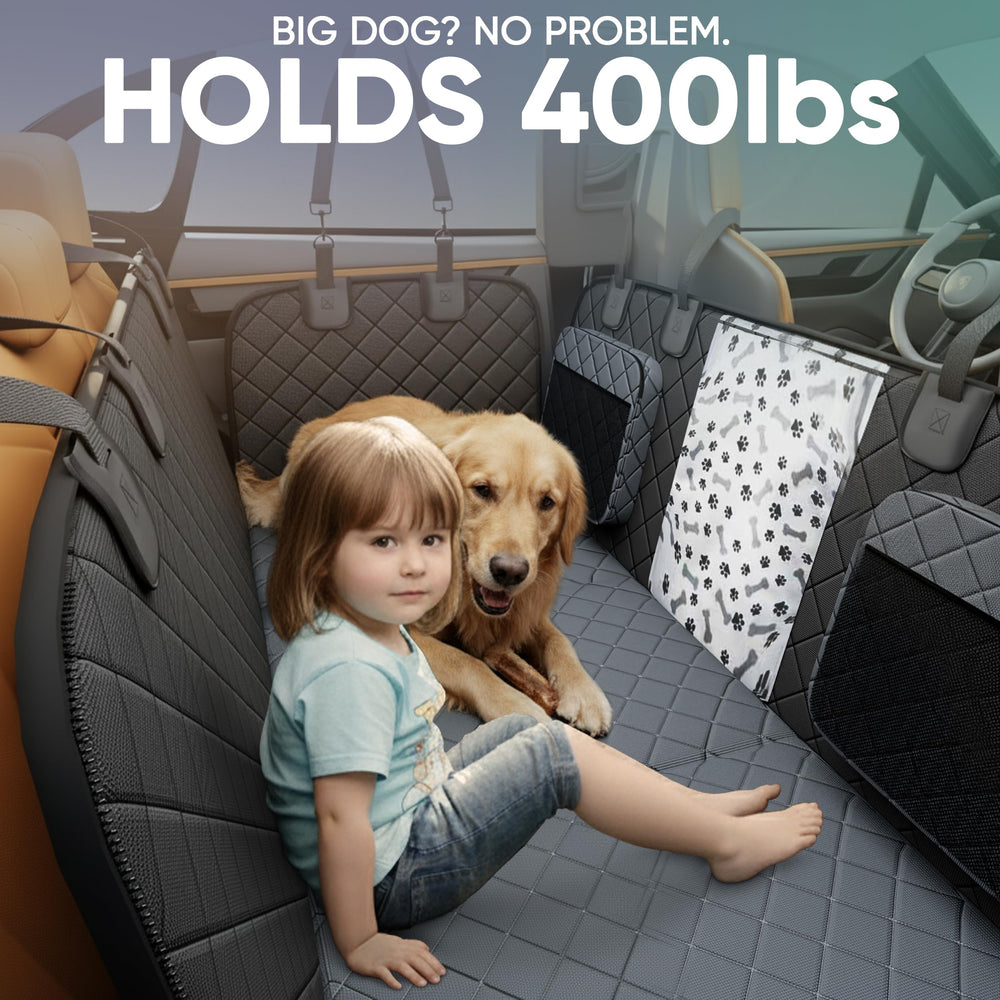 Sajoda hard bottom seat cover with rugged 900D Oxford fabric for lasting protection.