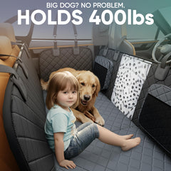 Sajoda hard bottom seat cover with rugged 900D Oxford fabric for lasting protection.