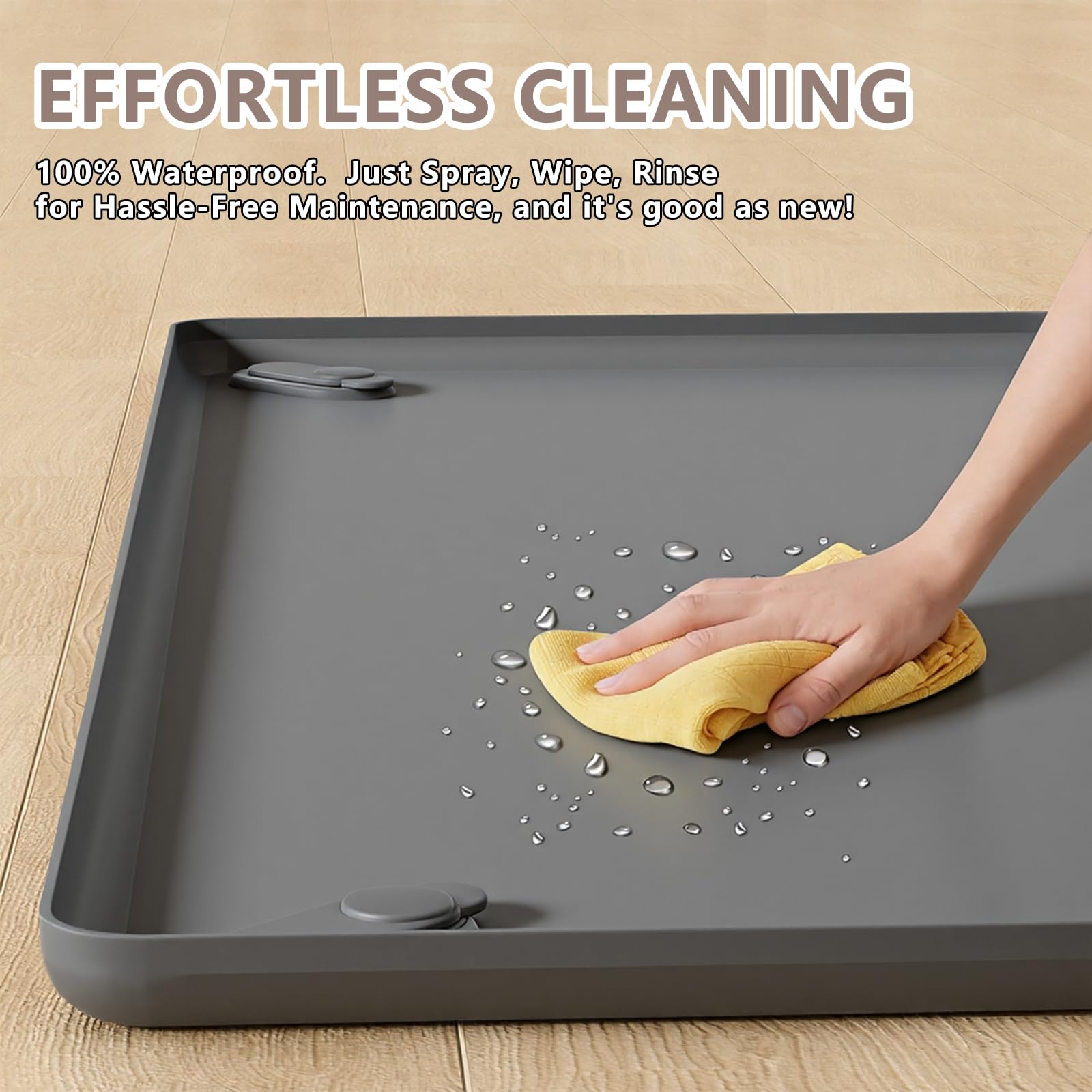 SAKAKI quick-clean silicone base is easy to wipe down.
